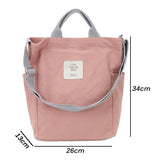 Canvas Women's Shoulder Bag Handbag Small Fresh Messenger Bag Casual Cloth Bag