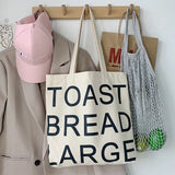 Canvas Women's Shoulder Bags Large Capacity Ladies Carry Shopping Bag