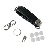 Leather Car Key Pouch Bag Holder Chain Wallet Organizer