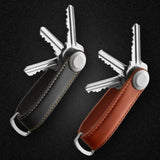 Smart Leather Car Key Pouch Bag Wallet Red