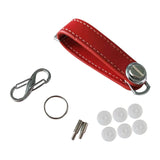 Smart Leather Car Key Pouch Bag Wallet Red