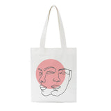 Cartoon Abstract Canvas Women Large Capacity Casual Printing Shoulder Bag