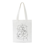 Cartoon Abstract Canvas Women Large Capacity Casual Printing Shoulder Bag