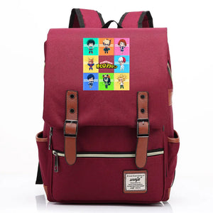 Anime My Hero Buckle School Bag Teenagers Student Schoolbags Women Men Backpack