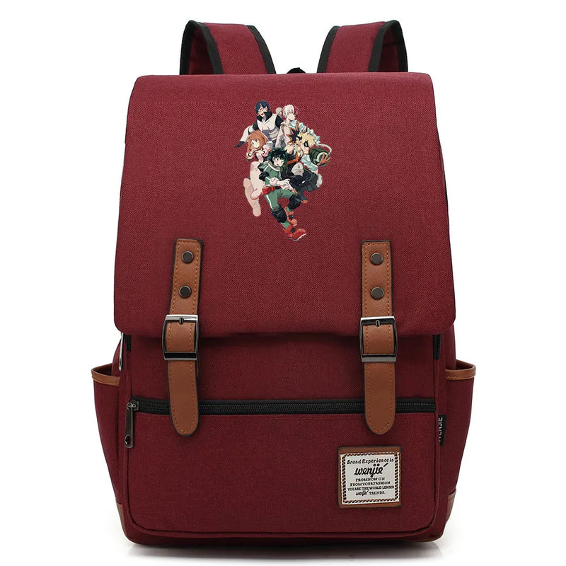 My Hero Buckle School Bag for Children - Anime Cartoon Backpack