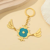 Cartoon Christmas Metal Keychain Bag Car Pendant Jewelry