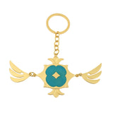 Cartoon Christmas Metal Keychain Bag Car Pendant Jewelry