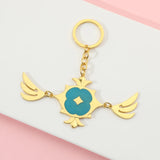 Cartoon Christmas Metal Keychain Bag Car Pendant Jewelry