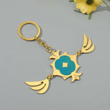 Cartoon Christmas Metal Keychain Bag Car Pendant Jewelry