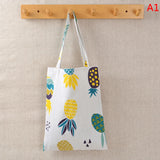 Cartoon Cotton Linen Shoulder Bags Shopping Bags Outdoor Canvas