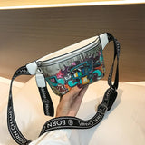 Cartoon Fanny Pack Waist Bags Women Crossbody Chest Bag