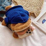 Bear Crossbody Bag Plush Toy Girls Toys Girls Mobile Phone Bag