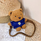 Bear Crossbody Bag Plush Toy Girls Toys Girls Mobile Phone Bag