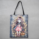 Cartoon Print Women's Tote Shoulder Bag