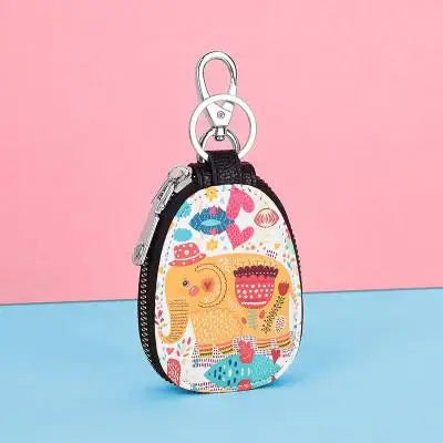 Cute Cartoon Women Key Bag Leather Key Wallets