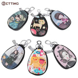 Cartoon Women Key Bag Girl Students Leather Key Wallets Key Case