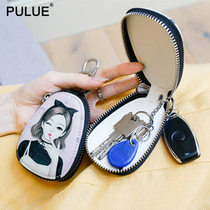 Cartoon Women Key Bag Girl Leather Key Wallets Key Case for Car Key Chains