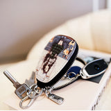 PU Leather Cartoon Women Key Bag Girl Key Wallets Zipper Key Pouch