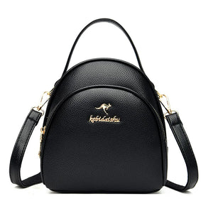 Durable Small Leather Backpack for Women