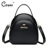 Durable Small Leather Backpack for Women