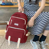 Casual Student School Backpack Lightweight Large Capacity Rucksack