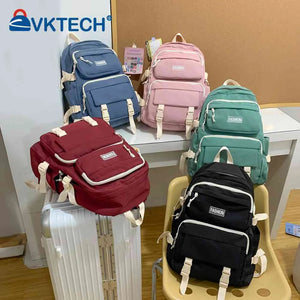Casual Student School Backpack Lightweight Large Capacity Rucksack