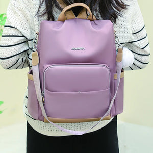 Waterproof Oxford Travel Rucksack Casual Ladies Bagpacks Female Anti Theft Backp