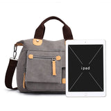 Canvas Women Bag Vintage Handbag Multifunction Tote Large Capacity Crossbody Bag