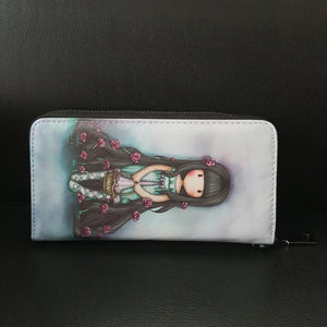 Casual Cartoon Printing Women's Wallet Soft PU Leather Purse Pretty Clutch