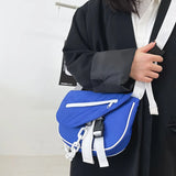 Casual Contrast Shoulder Bag Nylon Chain Women's Handbag