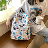 Casual Graffiti Backpack Large Capacity Book Bag Travel Sports Print Student Sch
