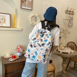 Casual Graffiti Backpack Large Capacity Book Bag Travel Sports Print Student Sch