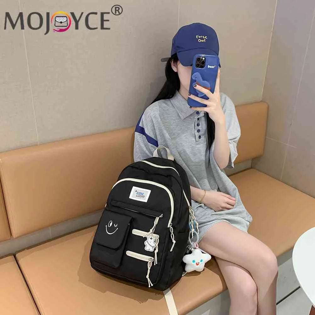 Casual Ladies Bookbags Hit Travel Book Backpack College Backpack Large Capacity