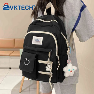 Casual Ladies Bookbags Hit Travel Book Backpack College Backpack Large Capacity