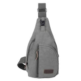 Casual Outdoor Shoulder Bag Sling Chest Pack Canvas Sports Travel Crossbody Mult