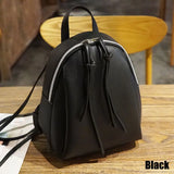 Casual PU Leather Mini Backpack for Traveling and School