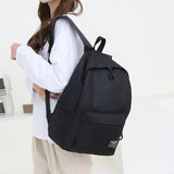 Canvas Fabric School Backpack Large Capacity Waterproof Travel Laptop Bag