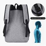 Canvas Fabric School Backpack Large Capacity Waterproof Travel Laptop Bag