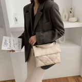 Casual Envelope Bag Multi-Layer Solid Leather Shoulder Messenger Bag
