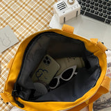 Casual Student Canvas Shoulder Bags Large Capacity Book Handbag Crossbody Purse