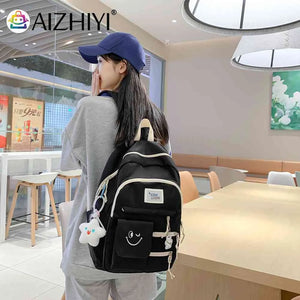 Casual Student School Bag Hit Travel Book Backpack College Backpack