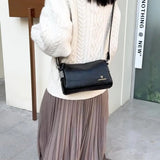 Casual Pillow Sling Purses And Handbag Women'S Leather Lady Vintage