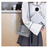 Casual Vintage Leather Sling Panelled Purse Shoulder Bag