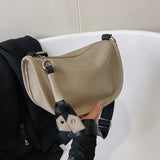 Vintage Tassel Leather Saddle Shoulder Bag