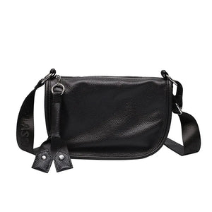 Vintage Tassel Leather Saddle Shoulder Bag