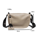 Vintage Tassel Leather Saddle Shoulder Bag