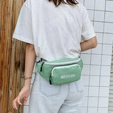 Canvas Small Bag Female Hip Hop Crossbody Bag