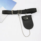 Casual PU Leather Waist Pack Women's Fanny Pack Waterproof Belt Bag