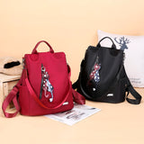 Teen Girls' Waterproof Oxford Backpack