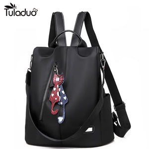 Teen Girls' Waterproof Oxford Backpack